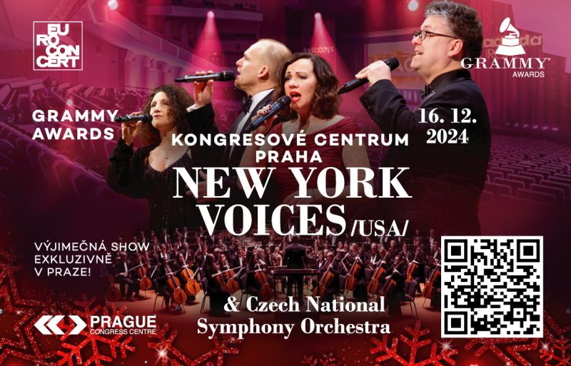 Vánoční charitativní koncert - New York Voices - Po 10 letech opět v Praze