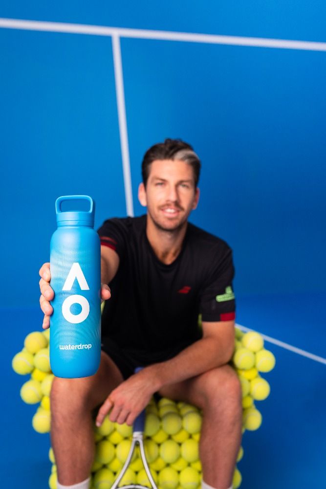 Hydratace nejen pro tenisové fanoušky: Waterdrop přichází s kolekcí AO26, kterou si zamilujete