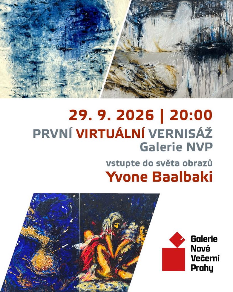 Yvone Baalbaki otevře svět svých obrazů. První virtuální vernisáž GNVP začne 29. září